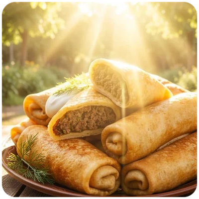 Блинчики с мясом — Вкусный Дом