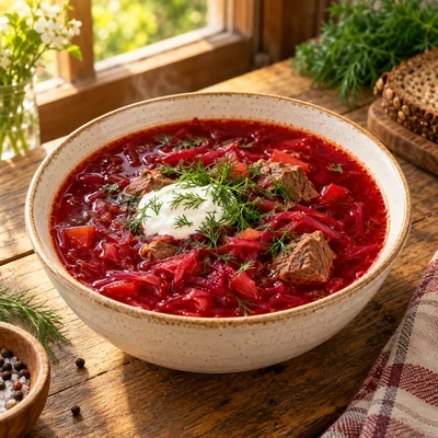 Борщ с говядиной — Вкусный Дом