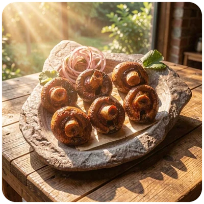 Грибы на мангале — Вкусный Дом