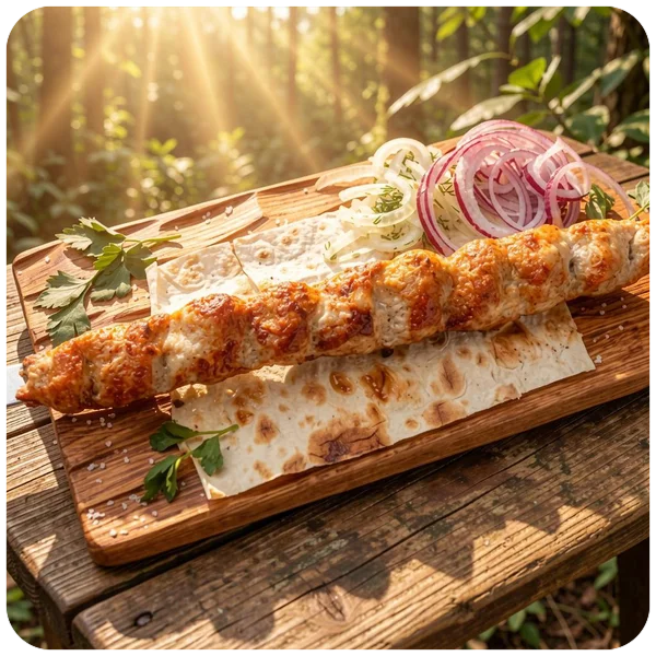 Люля-кебаб из курицы — блюдо Вкусного Дома