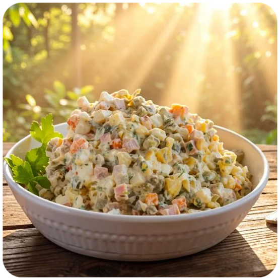 Салат «Оливье» — блюдо Вкусного Дома