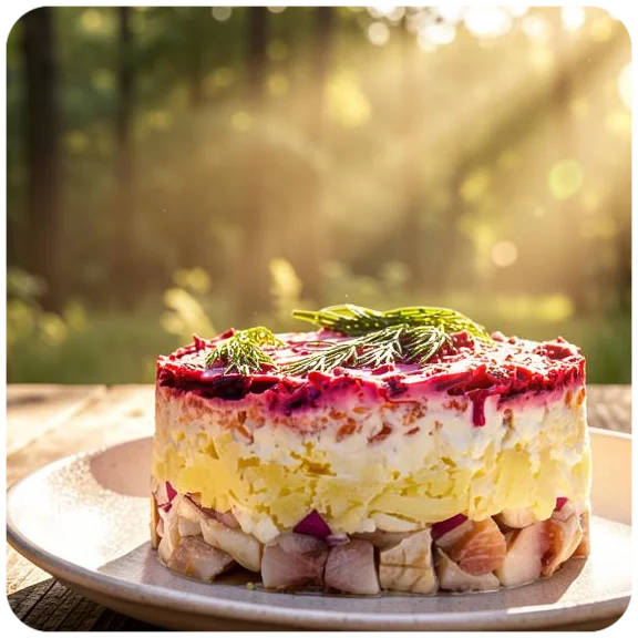 Салат «Селедка под шубой» — блюдо Вкусного Дома