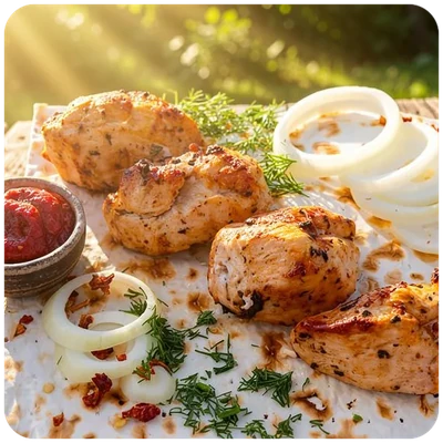 Шашлык из курицы (филе) — Вкусный Дом