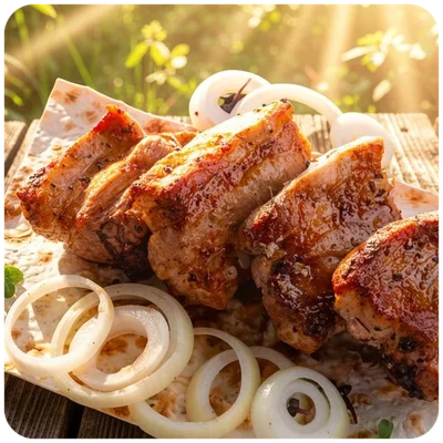 Шашлык из свиной корейки — Вкусный Дом